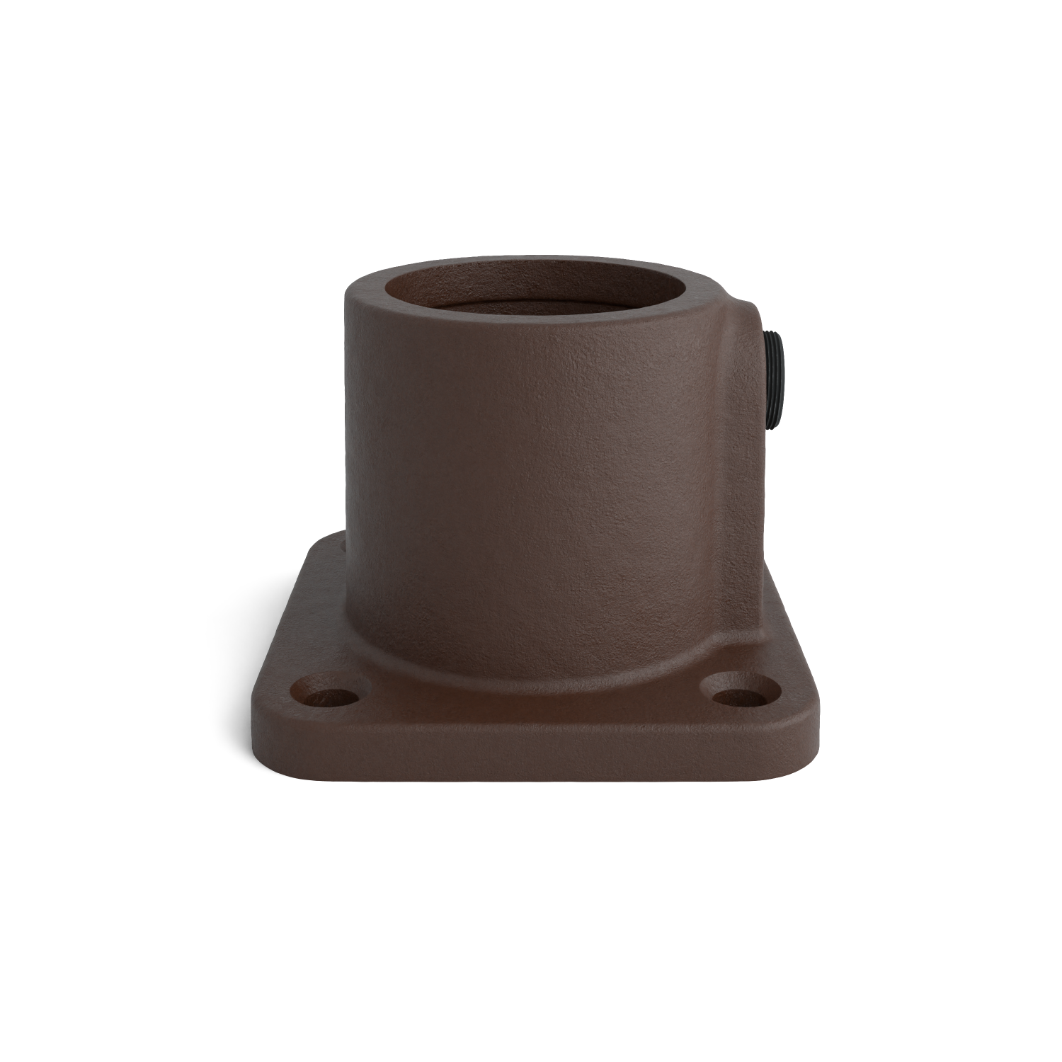 F131-B Plaque de base carrée - 33.7 mm brun