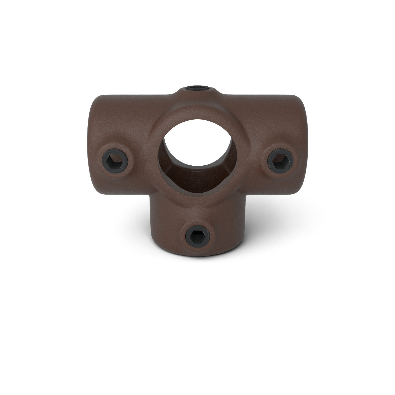 176-B Pièce en T pour support - 33.7 mm brun