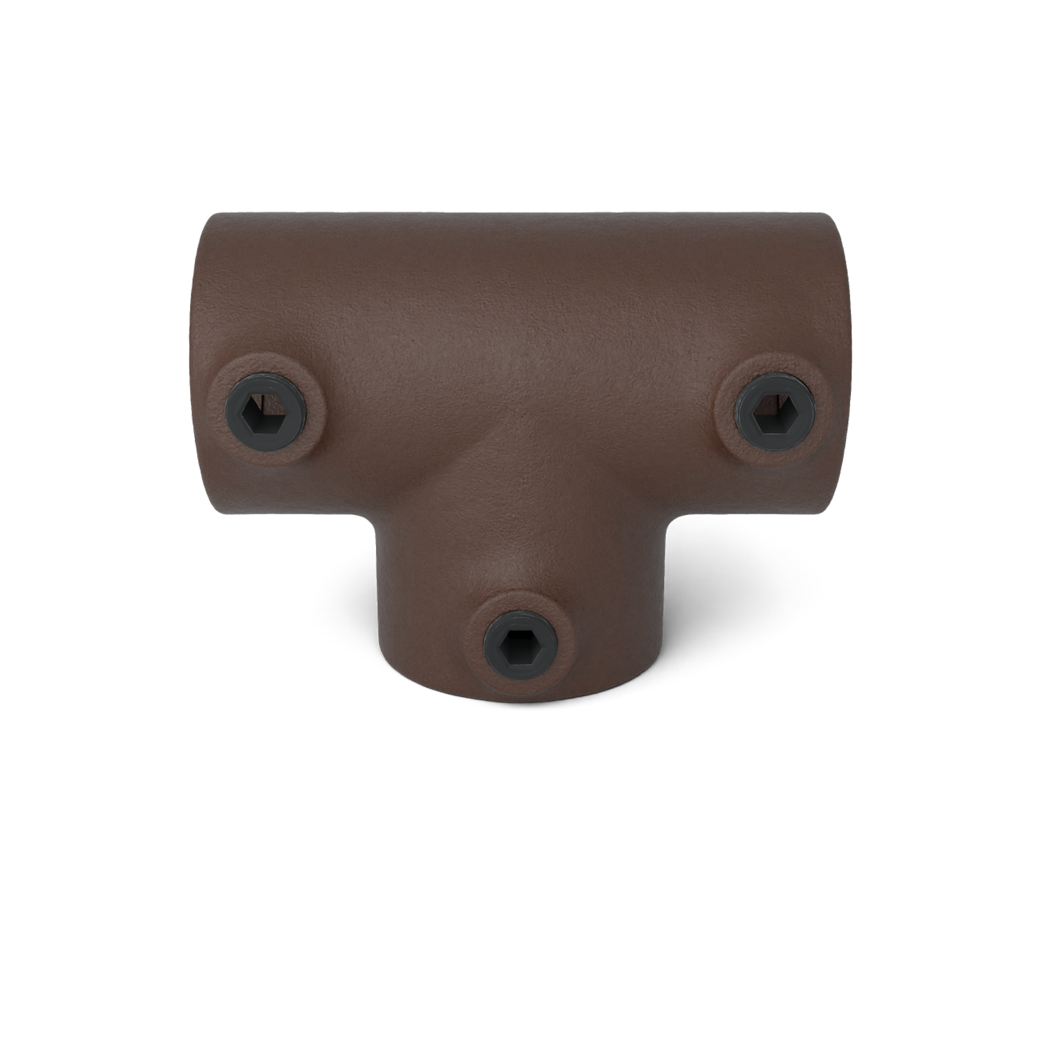 104-A Pièce en T longue - 26.9 mm brun