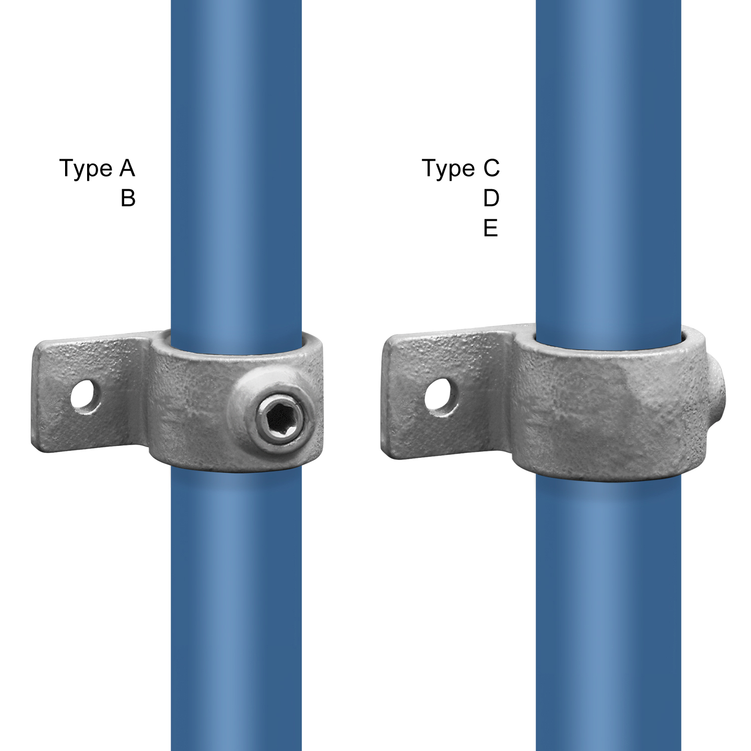 Pièce à œillet avec patte unique 26,9 mm (¾")