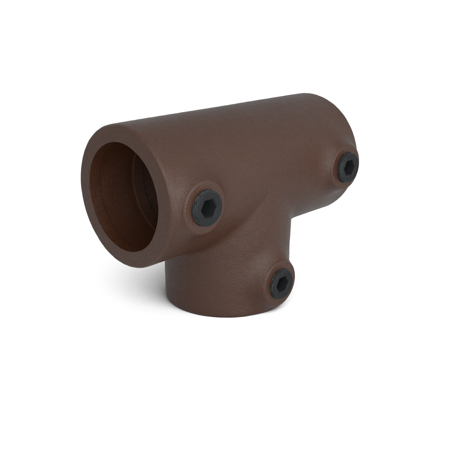 104-A Pièce en T longue - 26.9 mm brun