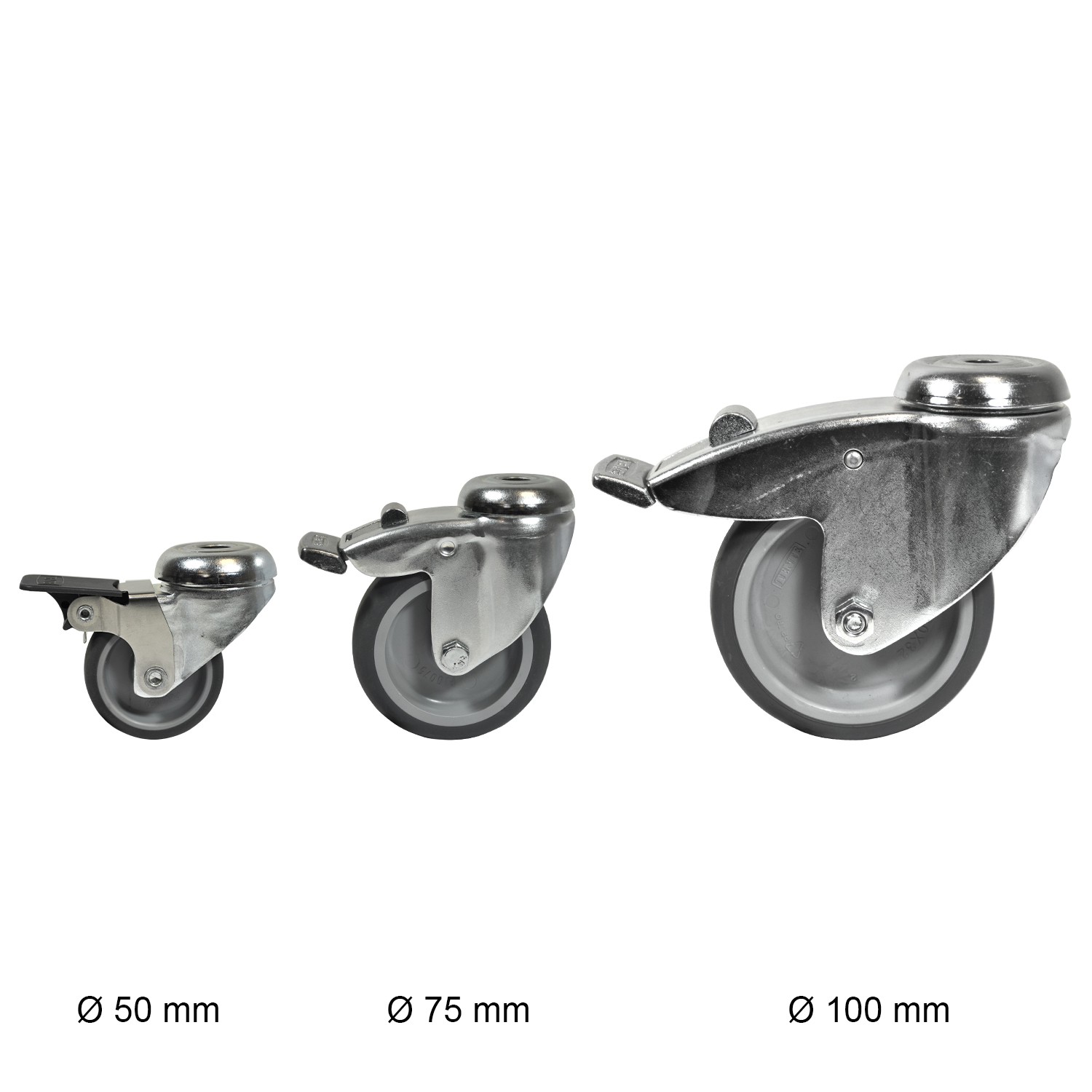 Roue pivotante avec frein (exclusivité Expander) Ø 50 mm