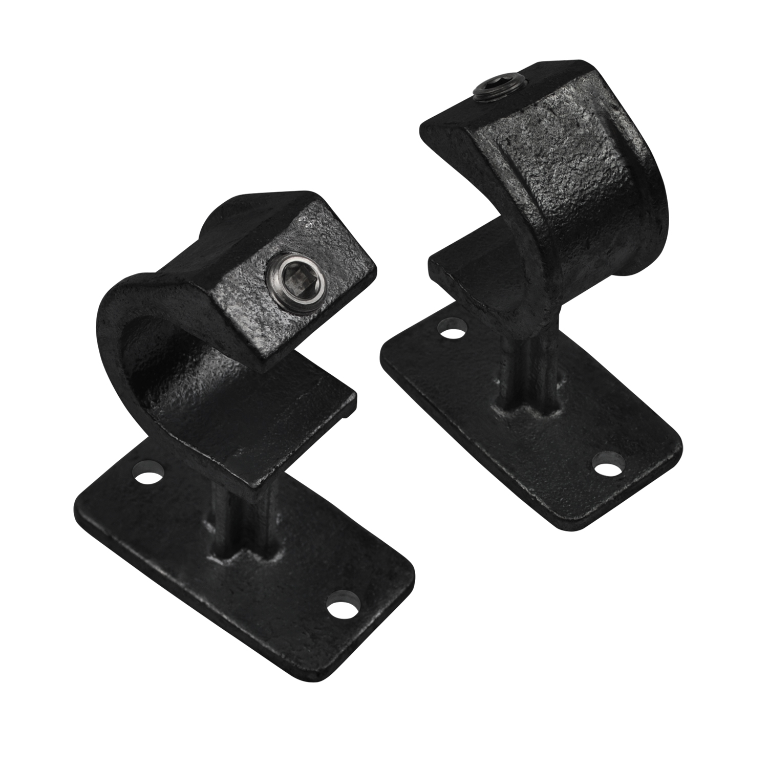Support de main courante, ouvert, noir 26,9 mm (¾")
