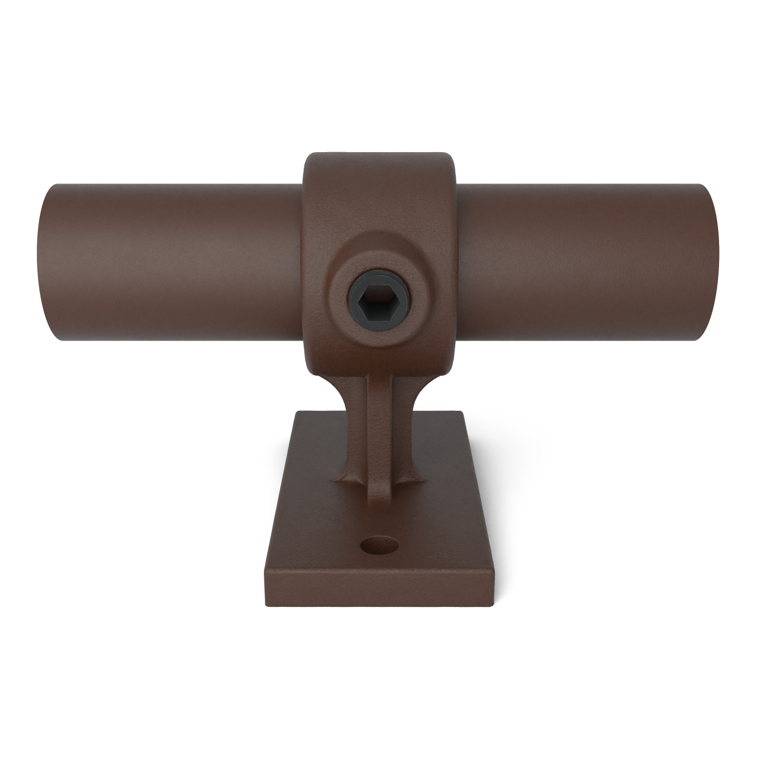 143W-B Support de main courante. - 33.7 mm brun