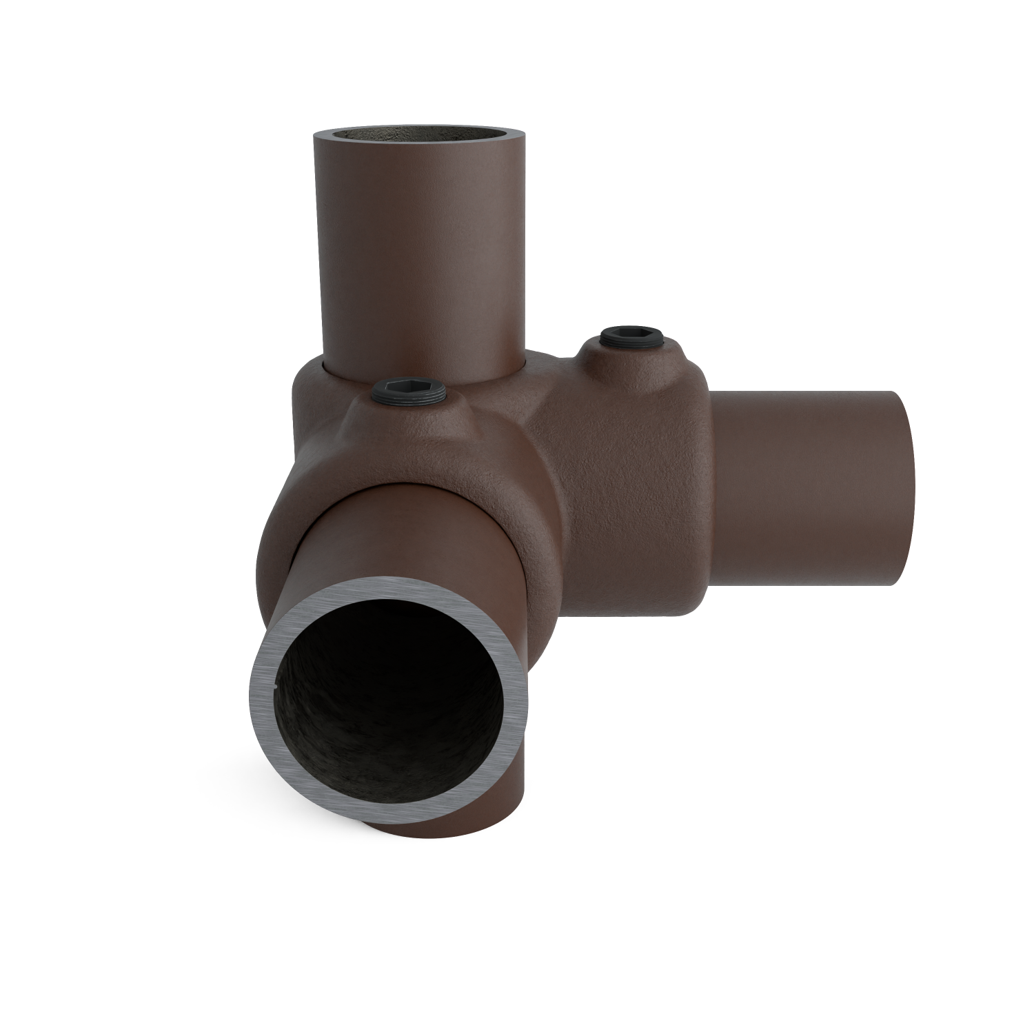 116-A Raccord d'angle 90°- 26.9 mm brun