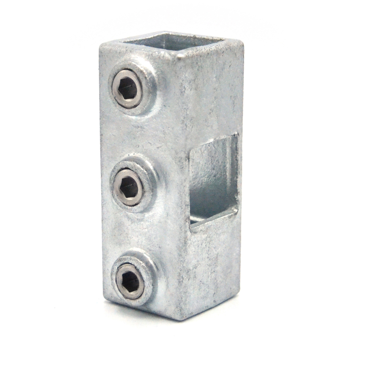 Croix, continue pour tubes carrés - 25 mm