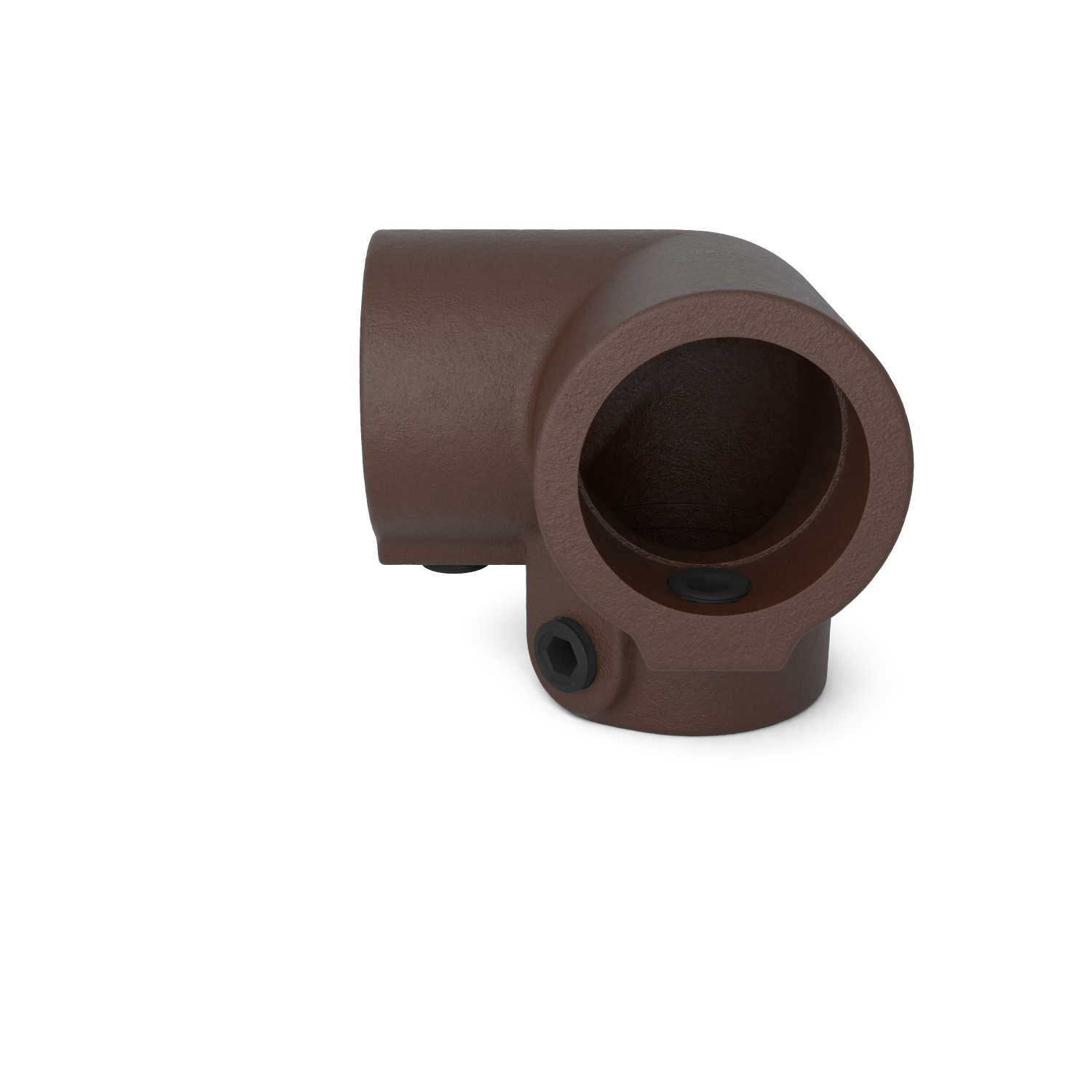 128-A Pièce d'angle à 3 voies 90°- 26.9 mm brun