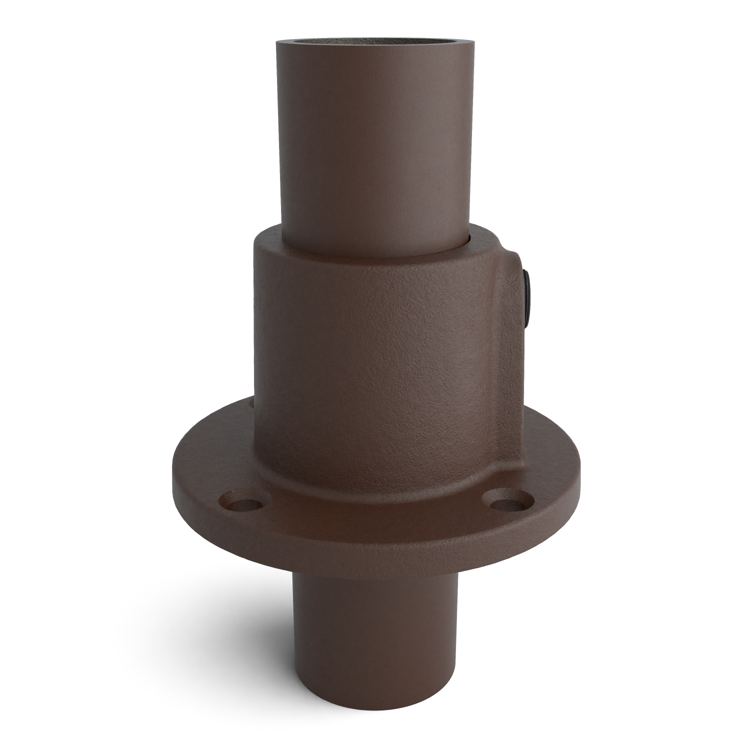 131T-B Plaque de base ronde, continue - 33.7 mm brun