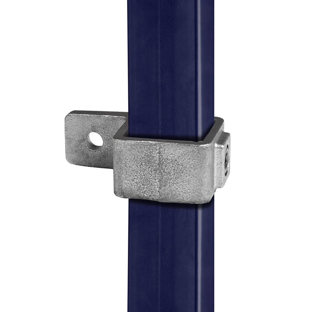 Raccord de tube pour fixation sur panneau pour tubes carrés - 40 mm