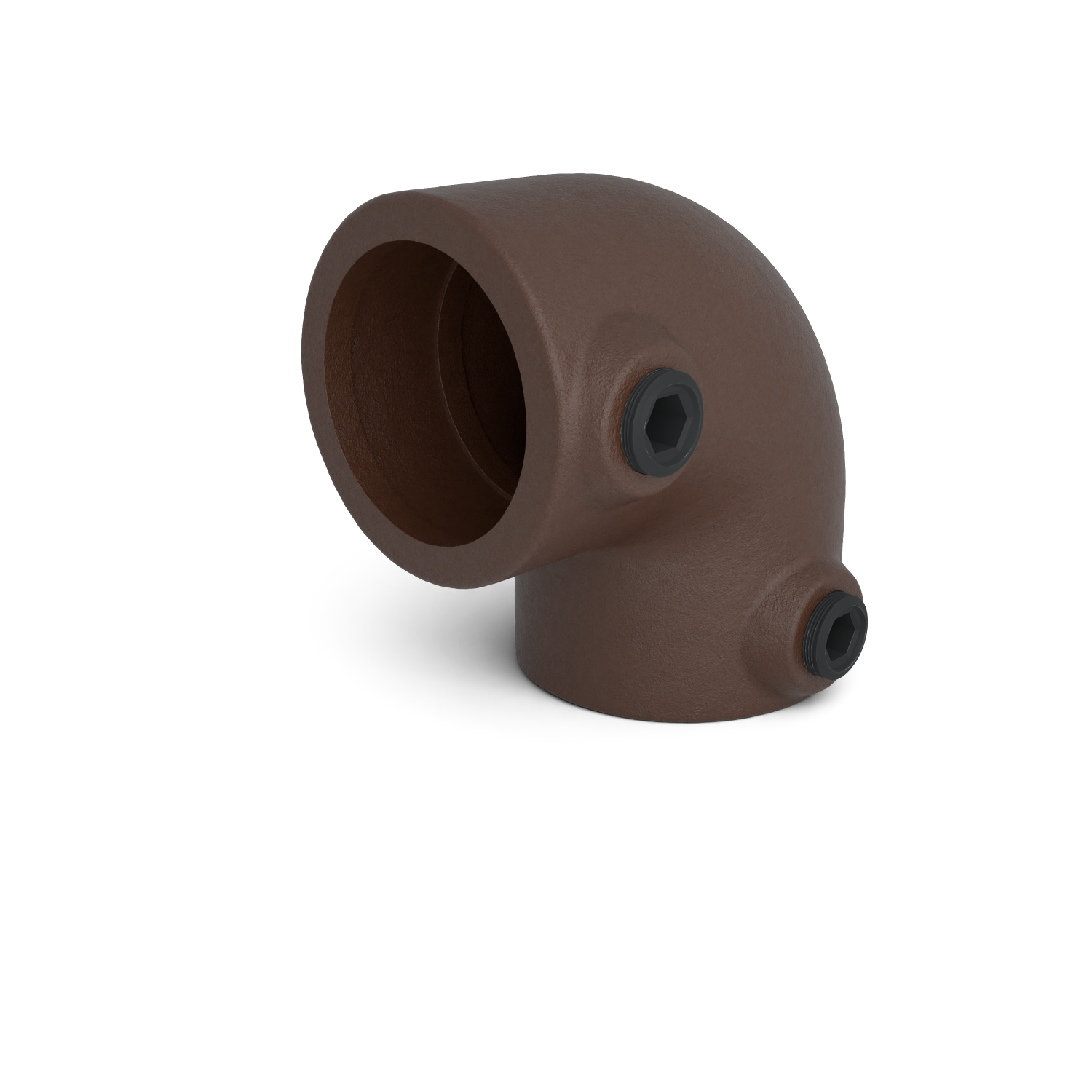 125-B Coude 90° - 33.7 mm brun