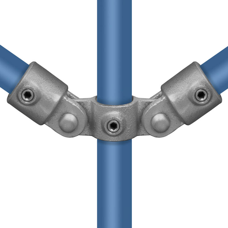 Pièce d'articulation, double 33,7 mm (1"), comprenant 1 x 608038C et 2 x 608042C y compris 2 vis M10x35