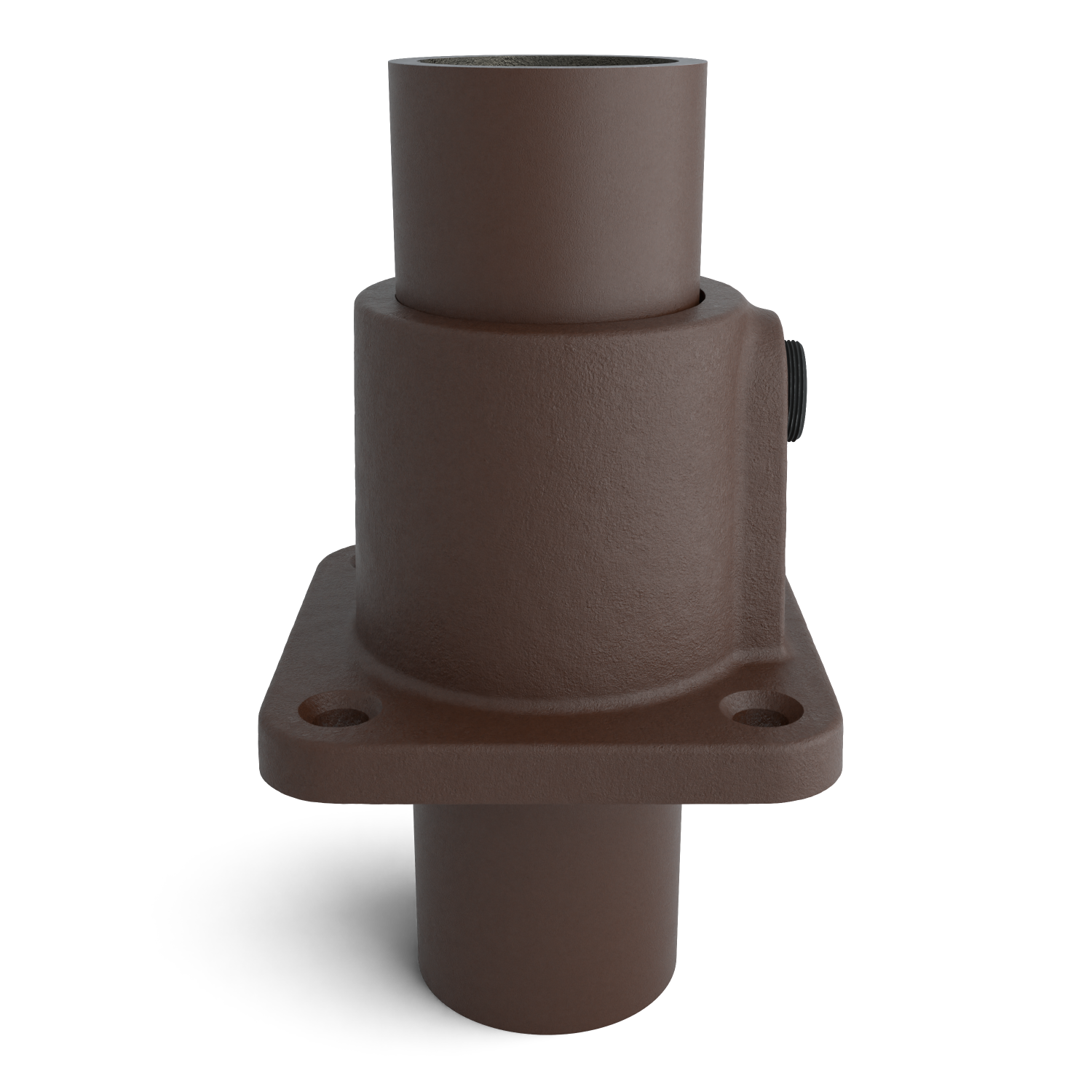 F131-B Plaque de base carrée - 33.7 mm brun