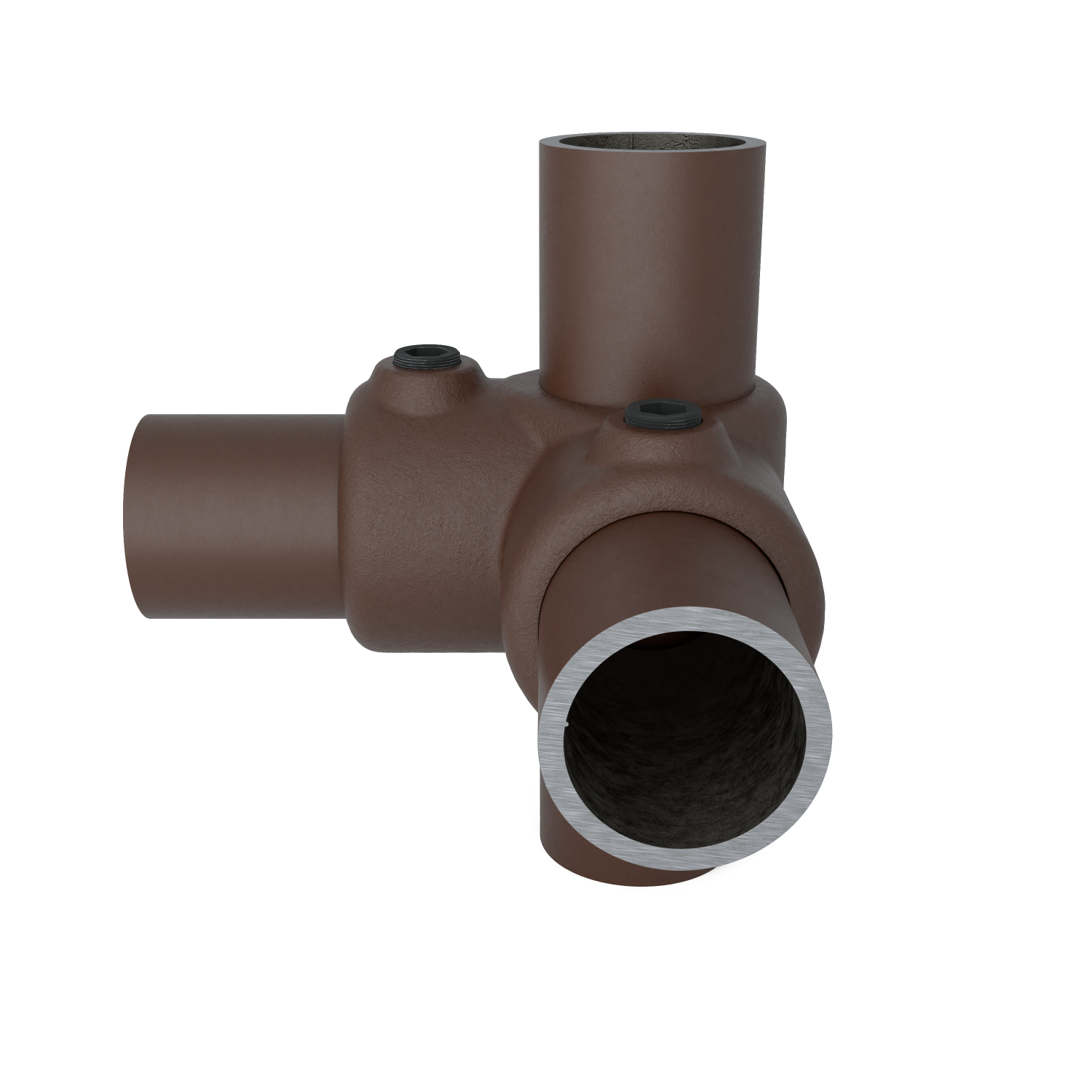 116-A Raccord d'angle 90°- 26.9 mm brun