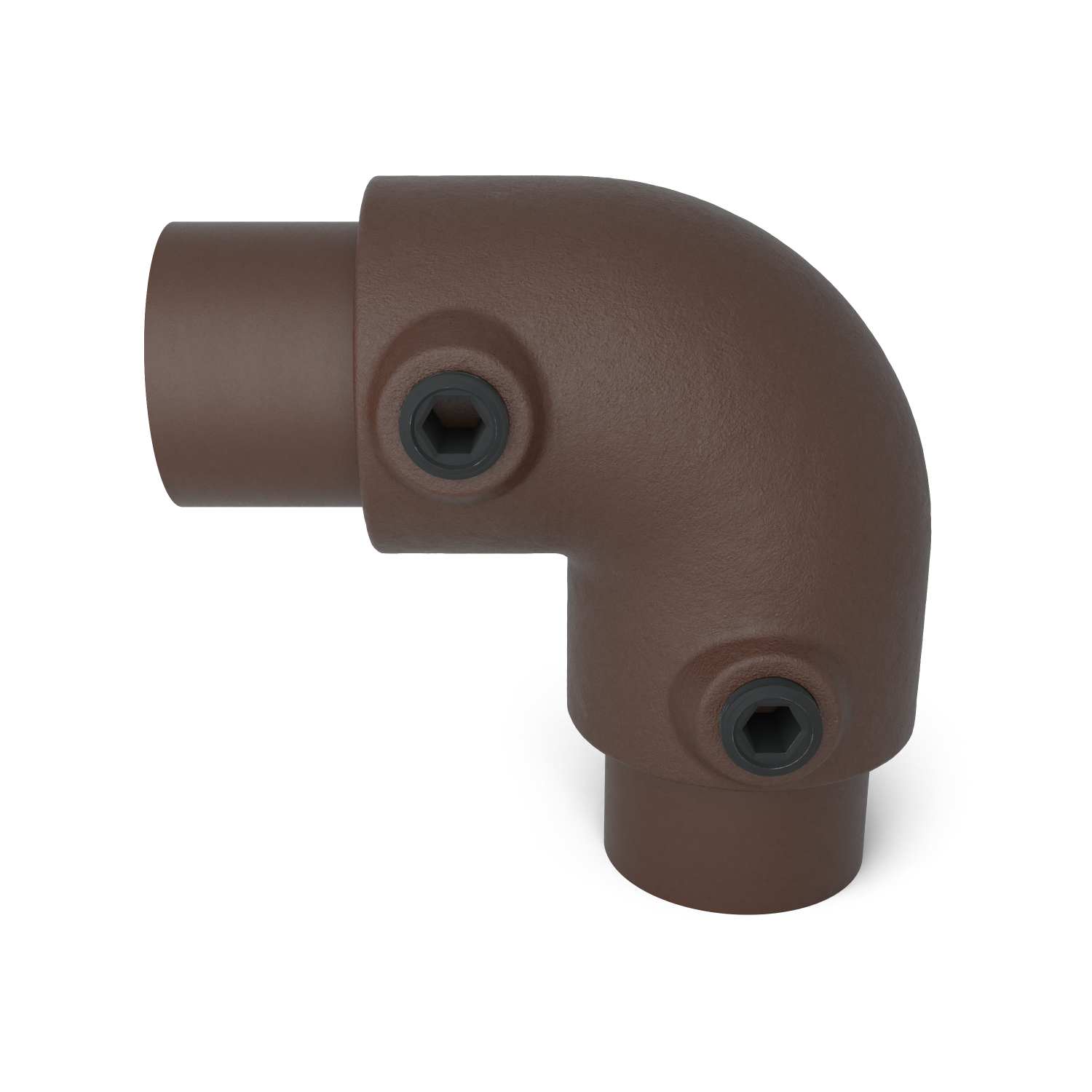 125-B Coude 90° - 33.7 mm brun