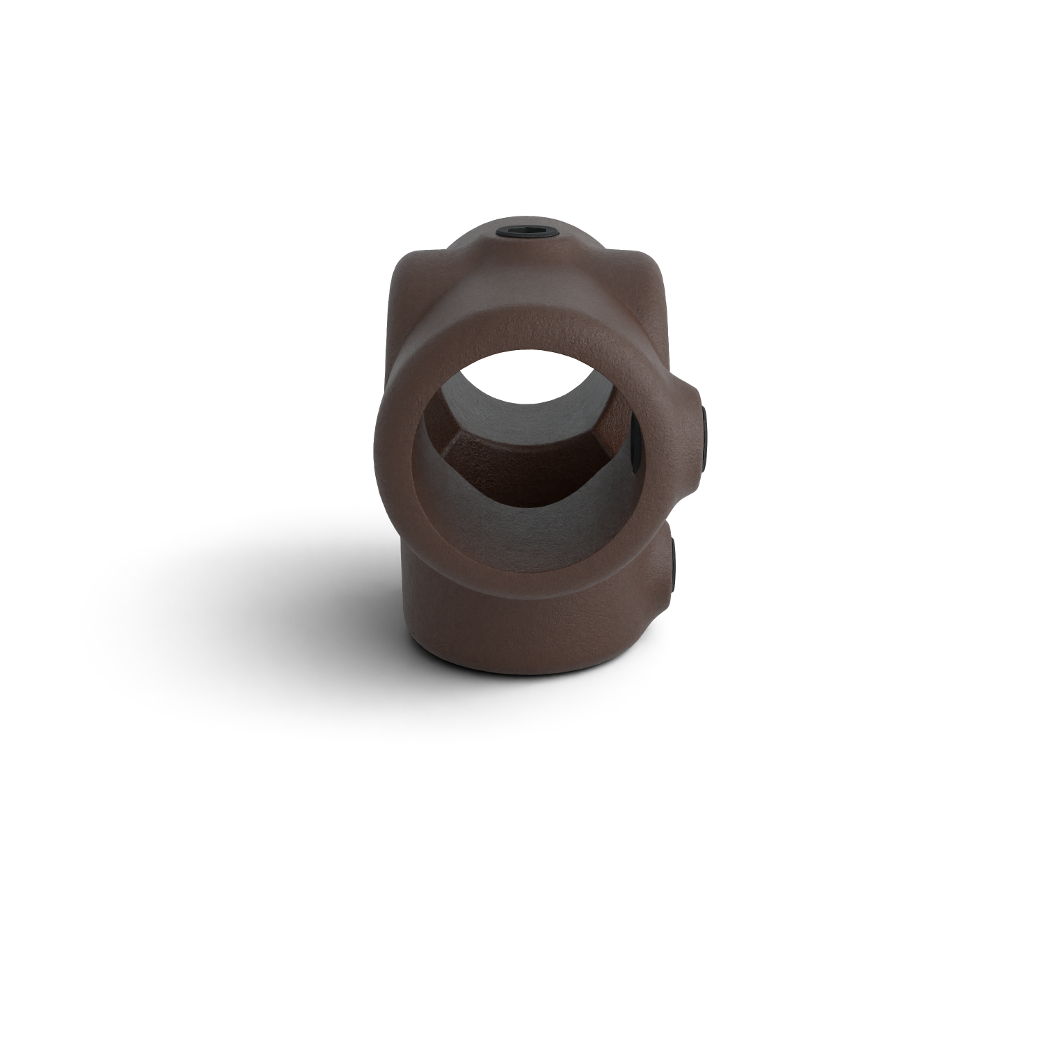 176-B Pièce en T pour support - 33.7 mm brun