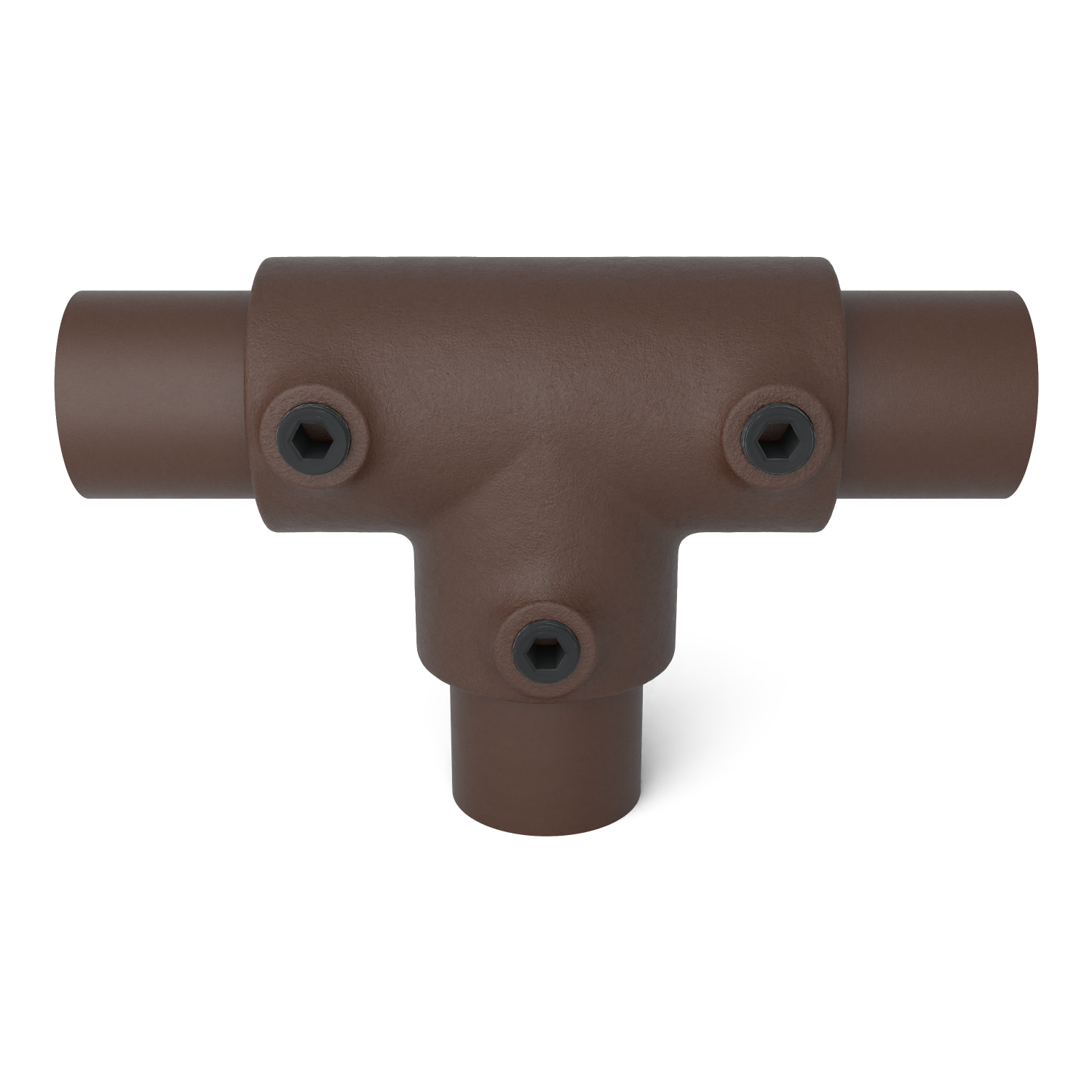 104-A Pièce en T longue - 26.9 mm brun