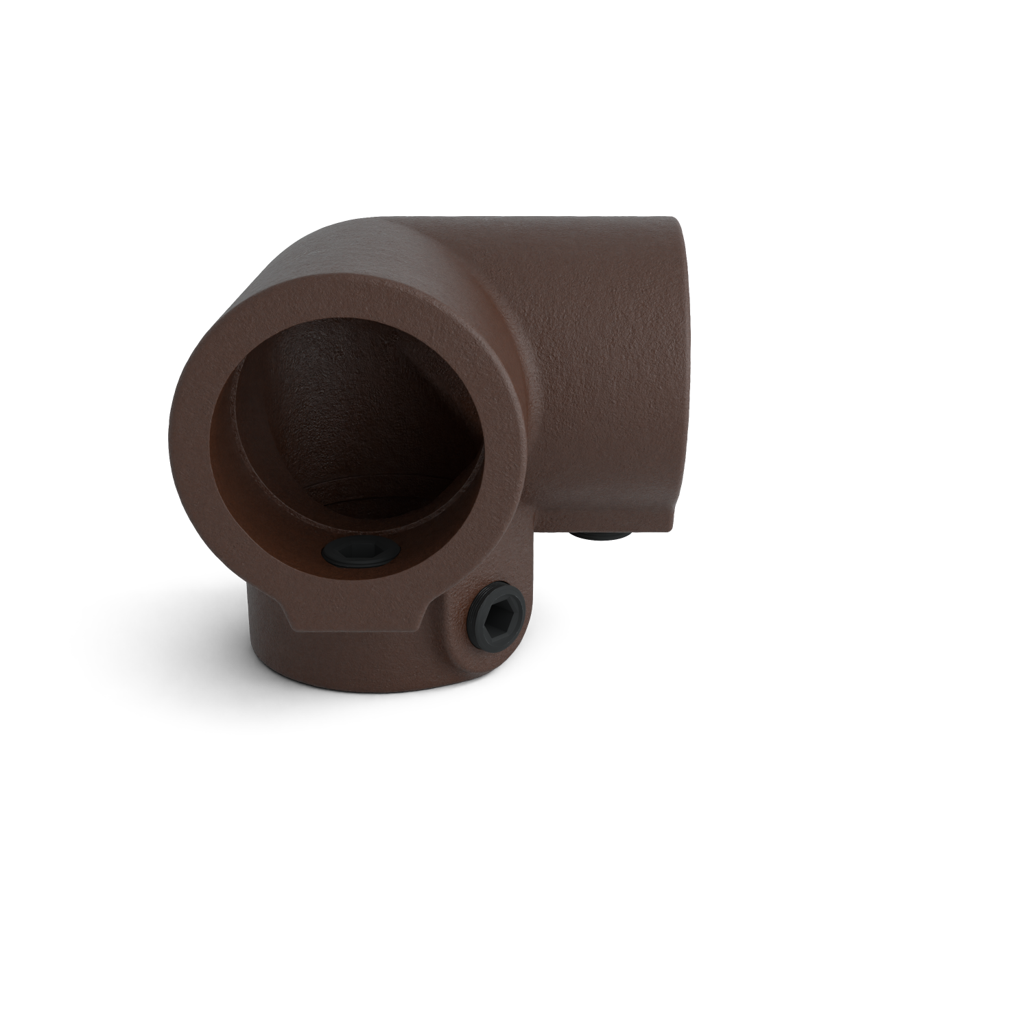 128-A Pièce d'angle à 3 voies 90°- 26.9 mm brun