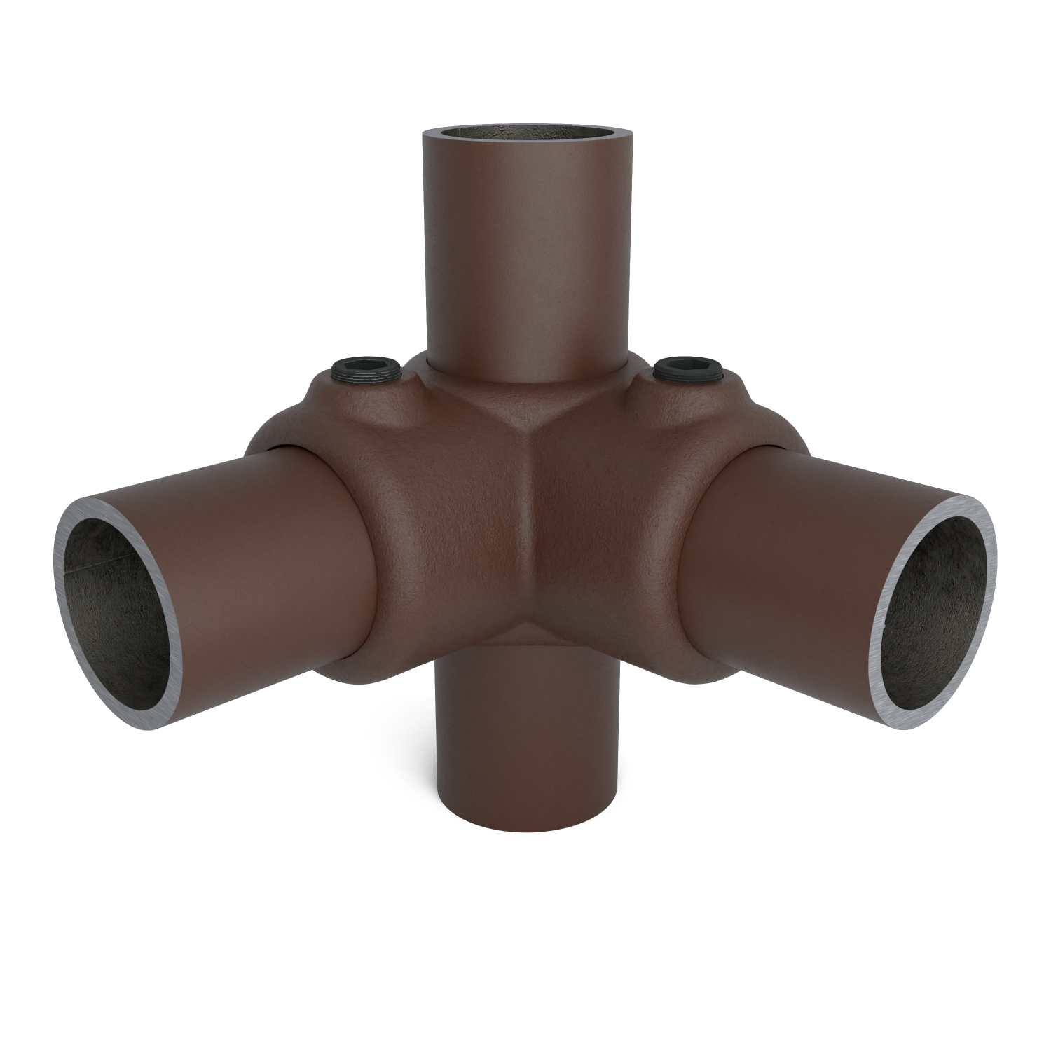 116-A Raccord d'angle 90°- 26.9 mm brun