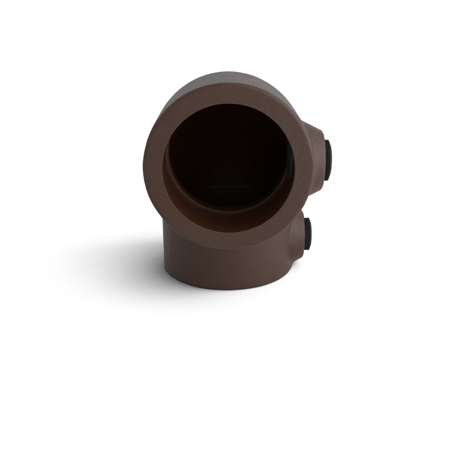 125-B Coude 90° - 33.7 mm brun