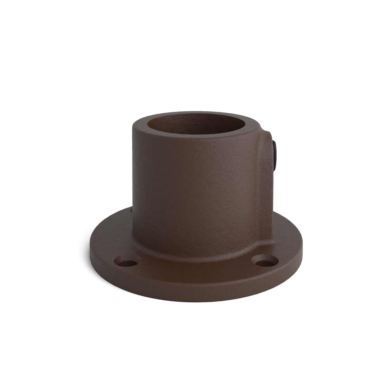 131T-B Plaque de base ronde, continue - 33.7 mm brun